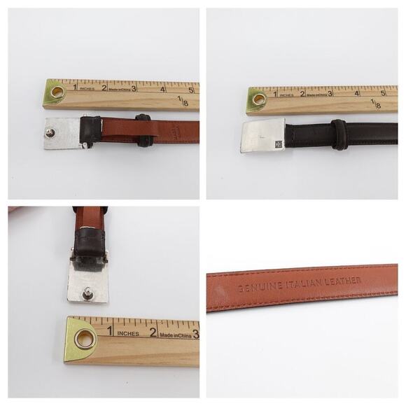 Bundle Lauren Ralph Lauren-Beverly Hills Polo Club Leather Belt Medium Brown - Picture 14 of 16